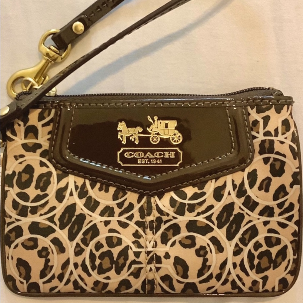 New Coach Wristlet… Leopard